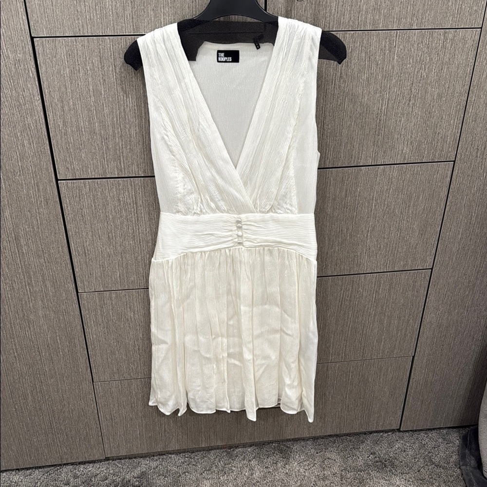 Elegant White Sleeveless Dress The Kooples